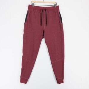 Municipal Training Camp Joggers Mens L Maroon Heather Drawstring Sweatpants